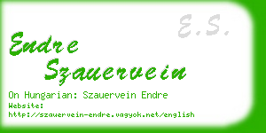 endre szauervein business card